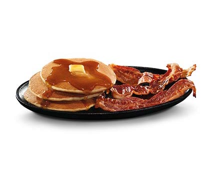 Calories in Carl's Jr. Pancake & Bacon Platter
