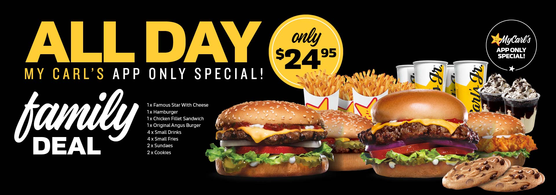 to Carl's Jr. Australia FEED YOUR HAPPY!