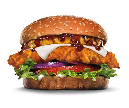 Carl's Jr. Hawaiian Chicken Burger